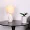 14.5" White Table Lamp with Natural Fabric Shade by Ashland®